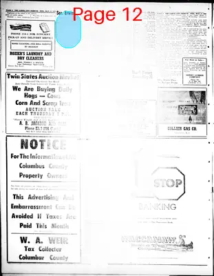 Page thumbnail for Tabor City Tribune