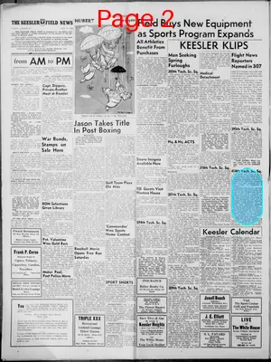 Page thumbnail for The Keesler Field News