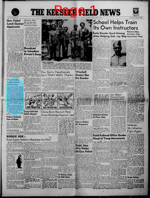 Page thumbnail for The Keesler Field News