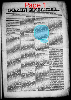 Page thumbnail for Plain Speaker