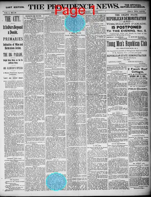 Page thumbnail for The Providence News
