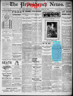 Page thumbnail for The Providence News