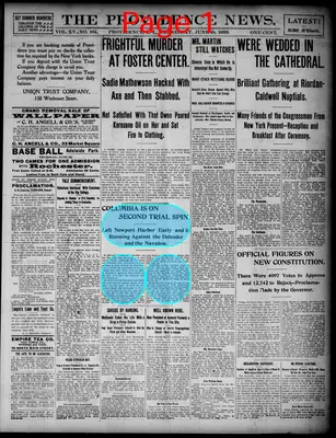 Page thumbnail for The Providence News