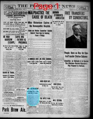 Page thumbnail for The Providence News