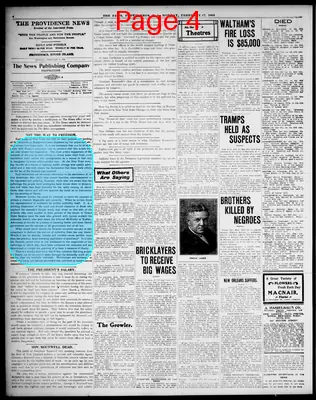 Page thumbnail for The Providence News