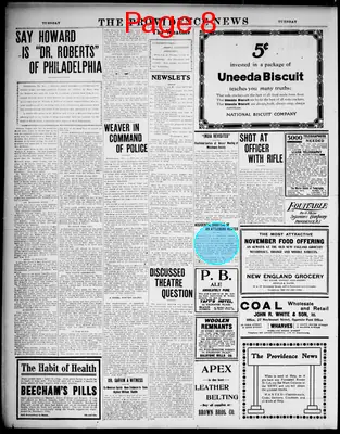 Page thumbnail for The Providence News