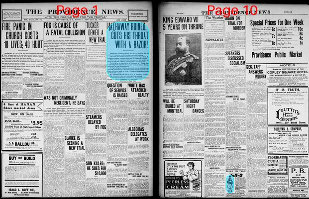 Page thumbnail for The Providence News