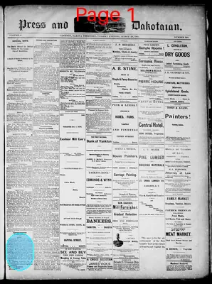 Page thumbnail for Press And Daily Dakotaian