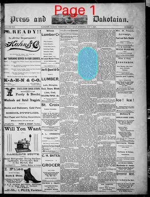 Page thumbnail for Press And Daily Dakotaian
