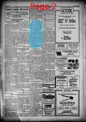 Page thumbnail for Union Labor Bulletin