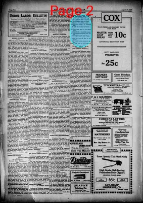 Page thumbnail for Union Labor Bulletin