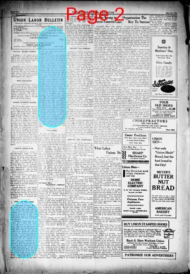 Page thumbnail for Union Labor Bulletin