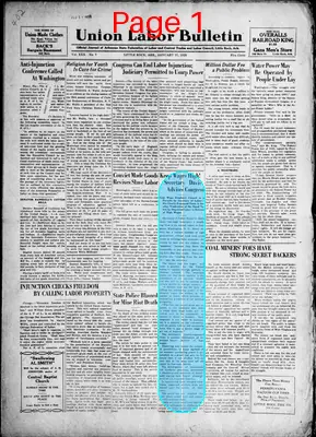 Page thumbnail for Union Labor Bulletin