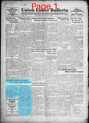 Page thumbnail for Union Labor Bulletin