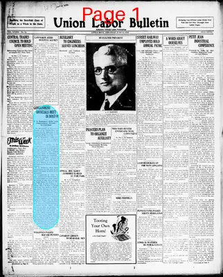 Page thumbnail for Union Labor Bulletin