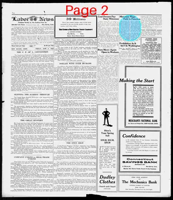 Page thumbnail for The Connecticut Labor News