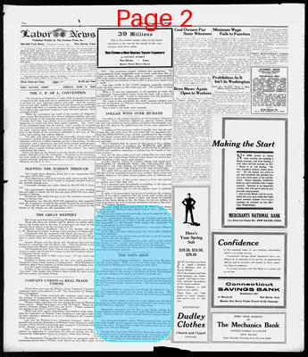 Page thumbnail for The Connecticut Labor News