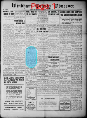 Page thumbnail for Windham County Observer