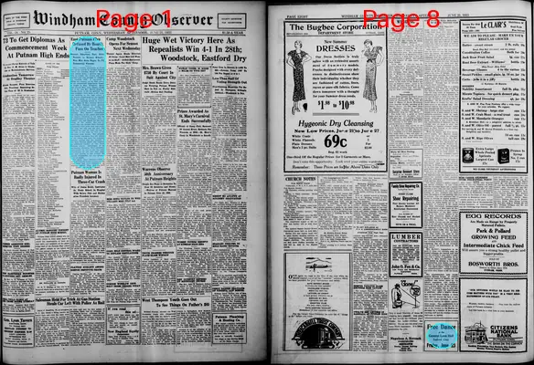 Page thumbnail for Windham County Observer