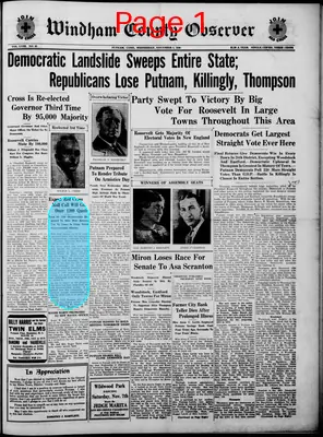 Page thumbnail for Windham County Observer