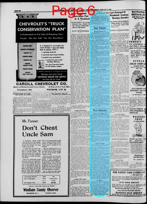 Page thumbnail for Windham County Observer
