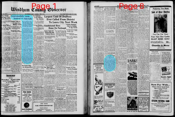 Page thumbnail for Windham County Observer