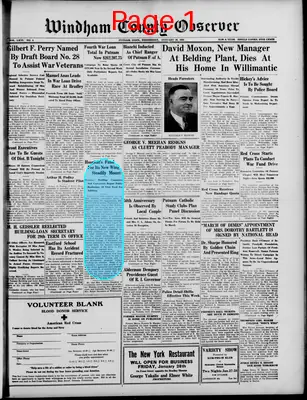 Page thumbnail for Windham County Observer