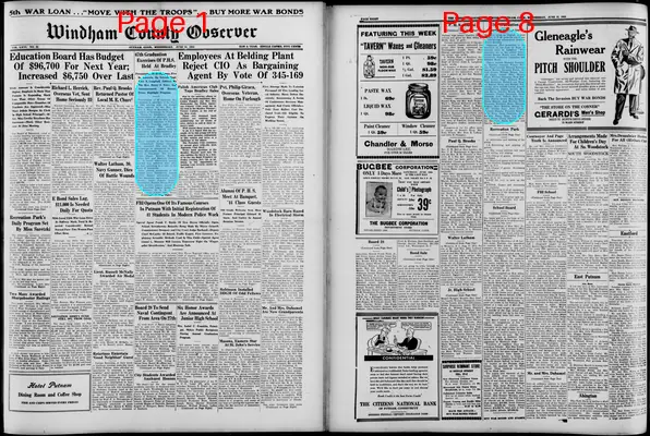 Page thumbnail for Windham County Observer
