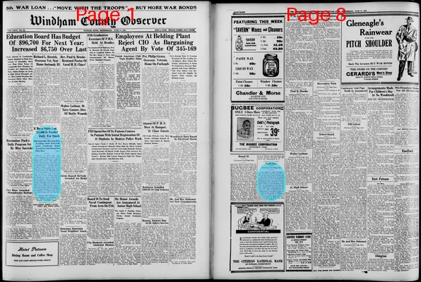 Page thumbnail for Windham County Observer