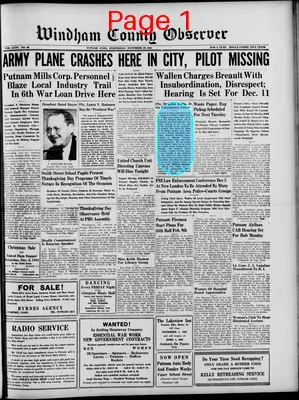 Page thumbnail for Windham County Observer