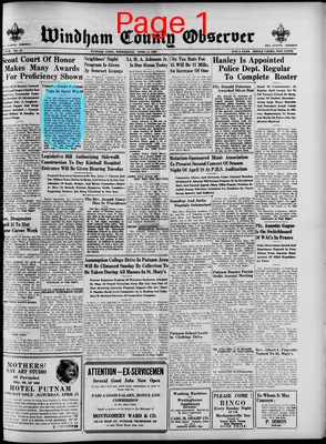 Page thumbnail for Windham County Observer