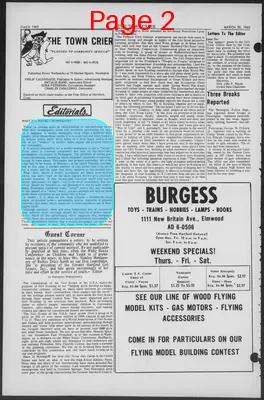 Page thumbnail for The Town Crier