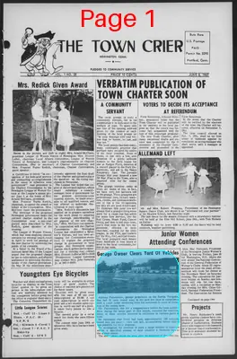 Page thumbnail for The Town Crier