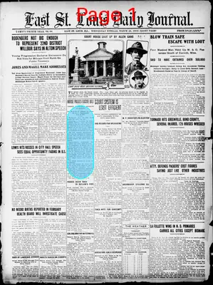 Page thumbnail for East St. Louis Daily Journal