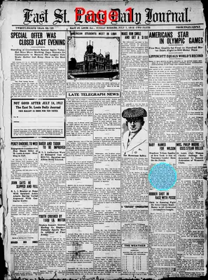 Page thumbnail for East St. Louis Daily Journal