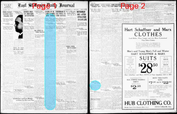 Page thumbnail for East St. Louis Daily Journal