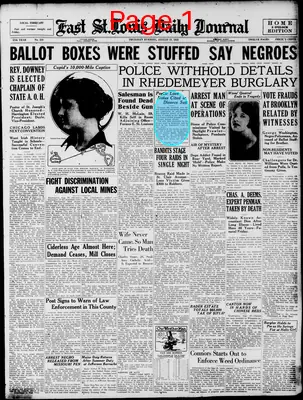 Page thumbnail for East St. Louis Daily Journal