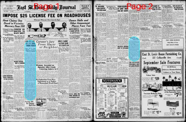 Page thumbnail for East St. Louis Daily Journal