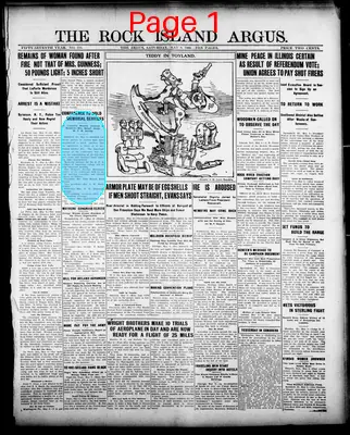 Page thumbnail for Rock Island Argus