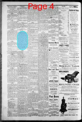 Page thumbnail for The Rock Island Argus