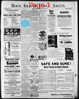 Page thumbnail for Rock Island Daily Argus