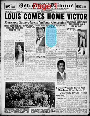 Page thumbnail for The Detroit Tribune