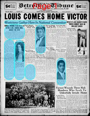 Page thumbnail for The Detroit Tribune