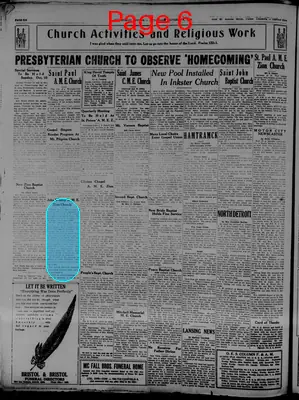 Page thumbnail for The Detroit Tribune