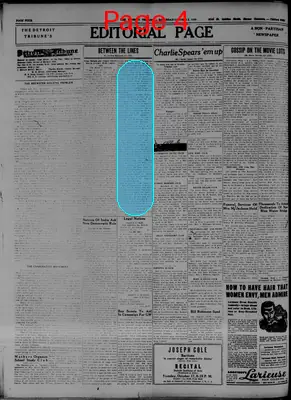 Page thumbnail for The Detroit Tribune