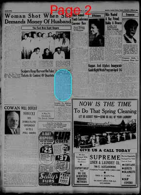 Page thumbnail for The Detroit Tribune
