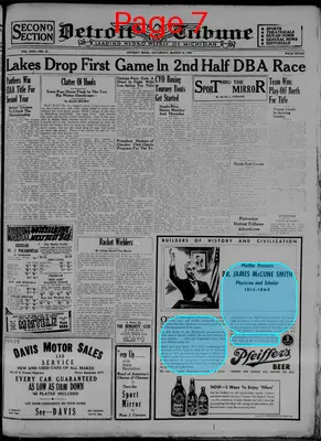 Page thumbnail for The Detroit Tribune
