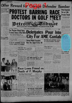 Page thumbnail for The Detroit Tribune