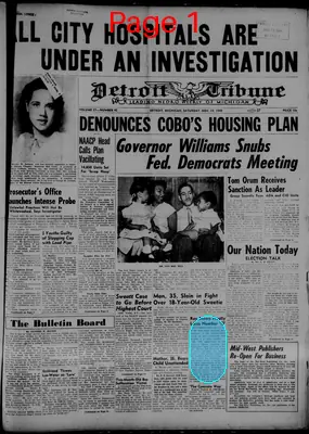 Page thumbnail for The Detroit Tribune