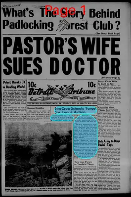 Page thumbnail for The Detroit Tribune